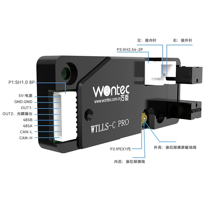 Feedback type liquid level detection sensor